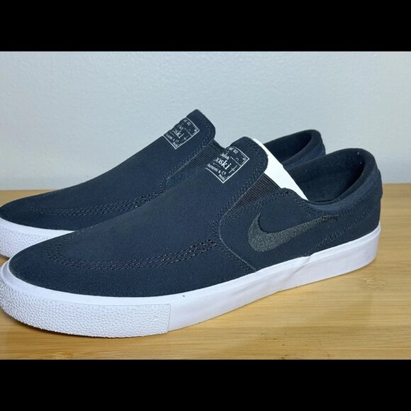 Size 8 - Nike SB Zoom Stefan‎ Janoski Slip On Unisex Black - Picture 5 of 10